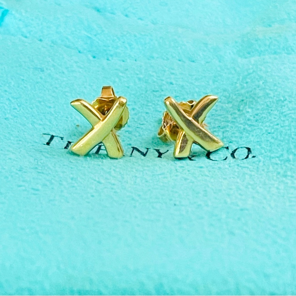 Tiffany & Co 18K Small Paloma’s Graffiti X Earrings